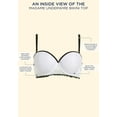 thumbnail image 4 of Swimsuits for All Women's Plus Size Madame Underwire Bikini Top, 4 of 4