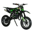 thumbnail image 2 of Lorelo Mini Kid Dirt Bike, 49CC 2-Stroke Gas Powered Motorcycle with Off-Rode Tire, Front Rear Disc Brakes, Shock Absorption Pocket Motorbike, Up to 25 Mph, Max Load 330 LBS, 2 of 8