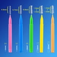 thumbnail image 4 of 40Pcs/Box Interproximal Brush Safe Ergonomic Stainless Steel Wire Health Care Interdental Brush for Home ,Orange, 4 of 7