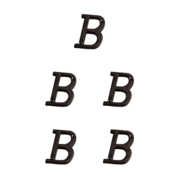 Bearachild Letras de Metal para casa, decoración de hierro impecable, placa para puerta, amplia aplicación, fácil de instalar, B17--B Type2 NO2