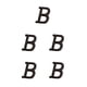 thumbnail image 1 of Bearachild Letras de Metal para casa, decoración de hierro impecable, placa para puerta, amplia aplicación, fácil de instalar, B17--B Type2 NO2, 1 of 6