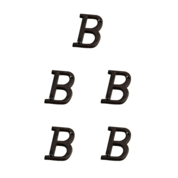 Bearachild Letras de Metal para casa, decoración de hierro impecable, placa para puerta, amplia aplicación, fácil de instalar, B17--B Type2 NO2