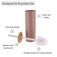 thumbnail image 4 of Evideco French Home Goods Will Commercial Toilet Brush & Holder Set with Toilet Brush, Brown, 4 of 8