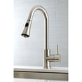 thumbnail image 4 of Kingston Brass LS8728DL Concord Single-Handle Pull-Down Kitchen Faucet in Brushed Nickel, 4 of 9