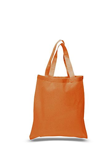 Recyclable Shopping Tote NEW Large Size Reusable GROCERY BAG SOLID ORANGE 