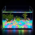thumbnail image 6 of POLISE Spaces 200 Pack Glow in the Dark Garden Pebbles Colorful Luminous Stones Solar Powered Waterproof Decor for Outdoor Pathways Landscaping and Aquariums, 6 of 7