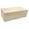 thumbnail image 2 of Caja de almacenamiento de madera con tapa deslizante, multiusos, para pasatiempos, joyas, etc. Longitud 20 cm, 2 of 9
