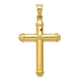 thumbnail image 5 of Auriga Fine Jewelry 14K Yellow Gold Reversible Crucifix /Cross Pendant for Women (L-56 mm,W-31 mm), 5 of 6