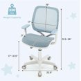 thumbnail image 3 of Costzon Kids Desk Chair, Height Adjustable Children Study Computer Chair with Armrests, Sit-Brake Casters, Swivel Mesh Task Chair for Boys Girls Teens Students, Kids Chair for Home, Office, School, 3 of 9