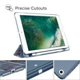 thumbnail image 7 of Fintie Case for iPad 9.7-inch 6th & 5th Gen - Translucent Frosted Back Shell Cover with Pencil Holder, 7 of 7