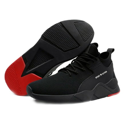 1 Pair Heavy Duty Sneaker Safety Work Shoes Breathable Anti slip Puncture Proof for Men Walmart