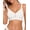 White, variant on SHARICCA Jelly Bras for Women No Underwire V Mesh Push Up Bralette with W-Shape Support, Wireless Seamless Bra