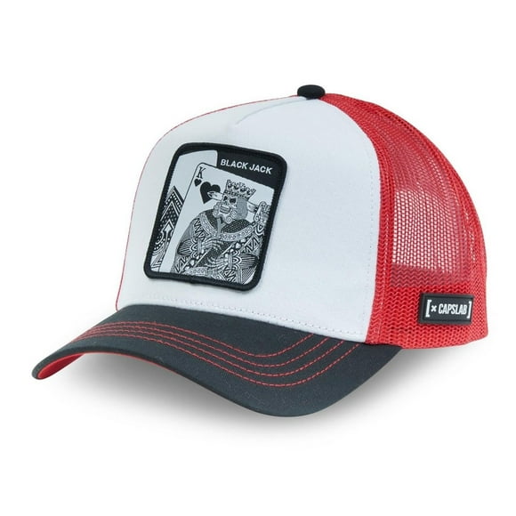 Gorra Trucker Capslab Unisex Parches Bordados Blk Jack
