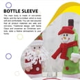 thumbnail image 4 of Injueey Cubierta de botella de vino de Navidad atmósferas de vacaciones temáticas manga de champán de Navidad decoración de de comedor Kits de decoración para fiestas Anciano, 4 of 6
