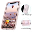 thumbnail image 4 of Apple IPhone XS MAX (6.5") Tough Defender Sparkling Liquid Glitter Heart Case Cover, 4 of 4