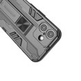 thumbnail image 6 of Feishell Hybrid Armor Rugged Case for iPhone 16 Plus,Support Magnetic Car Mount,Military Grade Drop Protection Hidden Kickstand Rugged Non-Slip Durable Phone Case for iPhone 16 Plus,Black, 6 of 9