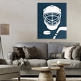 thumbnail image 3 of Stupell Industries Modern Hockey Mask Blue & White Canvas Art, 24 x 30, by Melody Hogan, 3 of 8