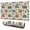 LightColor Cartoon Dinosaurs-1, variant on Long Mouse Pads for Desk,LightColor Cartoon Dinosaurs Leaves Desk Mats on Top Of Desks, Desk Mouse Pad Extra Large with 3mm Non-Slip Base and Stitched Edge for Gaming,Work,Home 31.5"x11.8"