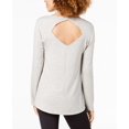 thumbnail image 2 of Ideology Womens Cutout Pullover Blouse, Black, X-Large, 2 of 3