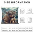 thumbnail image 5 of Highland Cow Pillow Cover Cow Home Decorative Pillows Cover， Linen Cushion Cover for Couch Sofa BedMultiple specifications&nbsp;, 5 of 5