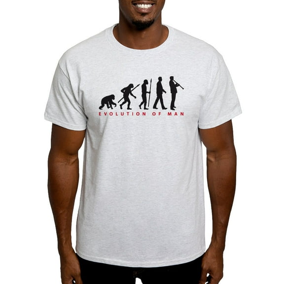 CafePress - Evolution Of Man Clarinet Player T Shirt - Men's Classic Graphic T-Shirt