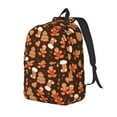thumbnail image 1 of Disketp Christmas Gingerbread Cookies print Canvas Backpack Lightweight Travel Daypack Student Rucksack Laptop Backpack-Small, 1 of 5