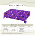 thumbnail image 6 of Halloween Tablecloth 60 X 84 Inch Rectangular Halloween Pumpkins Skulls Bones Bats Table Cloths, Washable Wipeable Tablecover for Halloween Party Decorations, 6 of 6