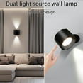 thumbnail image 3 of LED Wall Sconce  Wall Mounted Lamp 3 Color Temperature & 3 Brightness Level 360°Rotate Magnetic Ball  Cordless Wall Light for Reading Study Bedside, 3 of 8