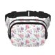 thumbnail image 1 of Fotbe Rose Flower B Cangurera Cuadrada con Estampado de Doble Capa, Bolsa de Cintura Ajustable Mini para Hombres y Mujeres, 1 of 9