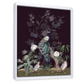 thumbnail image 3 of Designart 'Chinoiserie With Peonies and Birds V' Traditional Framed Canvas Wall Art Print, 3 of 5