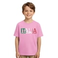 thumbnail image 6 of Kids Casual Short Sleeve T Shirt Italy Graphic Print Round Neck Tee Boys Girls Clothes, 6 of 6