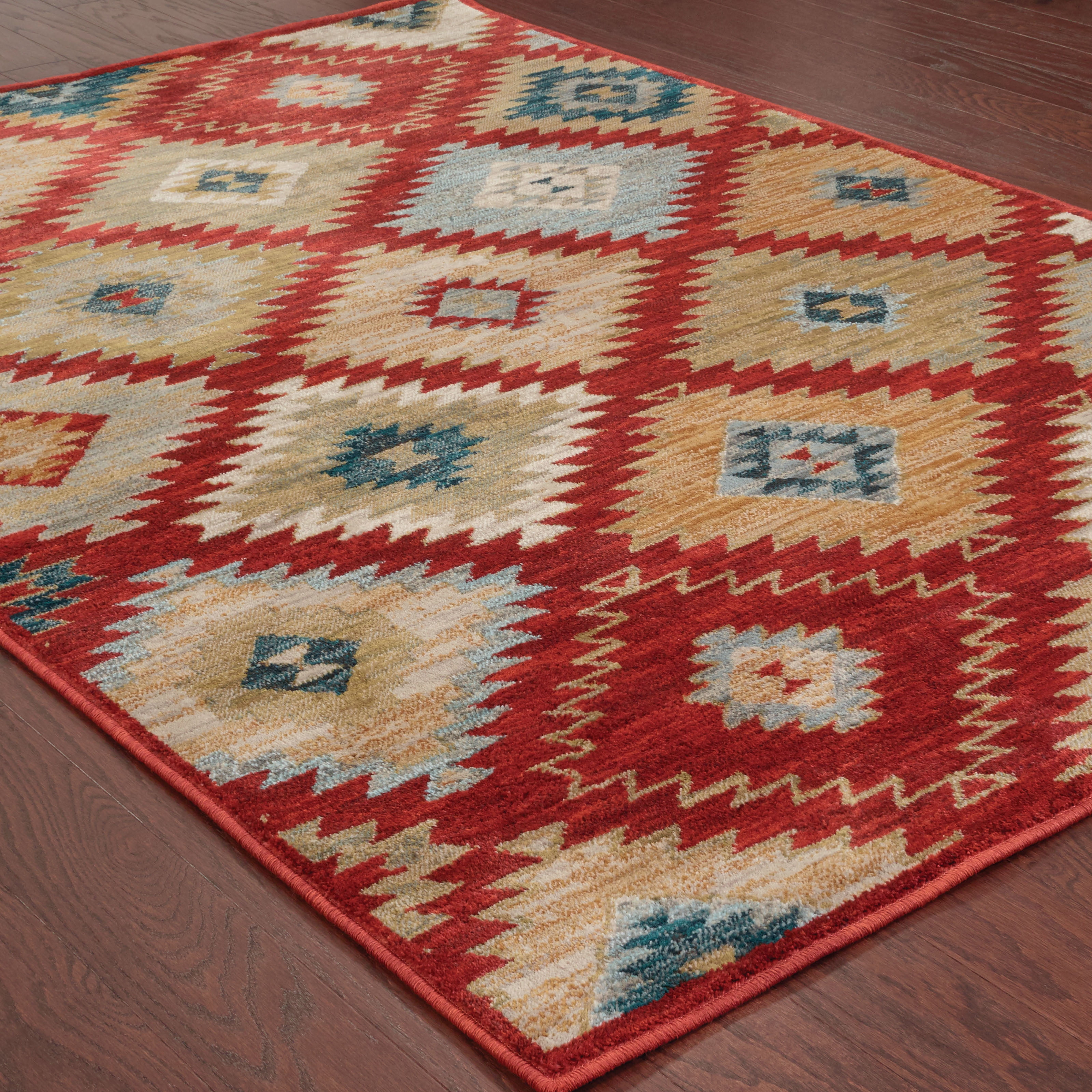 Avalon Home Sadie Southwestern Transitional Area Rug, Red