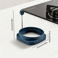 thumbnail image 3 of Food Grade Silicone Egg Rings, Non-Stick Mold for Fried Eggs & Poachers, Dishwasher Safe Cookware, 3 of 7