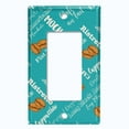 thumbnail image 5 of Metal Light Switch Plate Cover Mocha Coffee Beans Teal COF012, 5 of 13