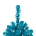 thumbnail image 4 of Northlight Pre-Lit Medium Pine Artificial Christmas Tree - 6' - Turquoise - Clear Lights, 4 of 10