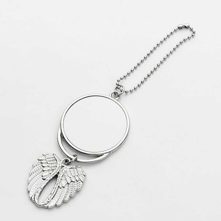 SUNNYCLUE 1 Box 40 Pcs 10 Sets Silver Angel Wings Charms Bulk Tibetan Style  Alloy Wing Keychain Making Pendants Angel Wings Charms Key Ring for