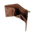 thumbnail image 3 of CTM  Crazy Horse Leather RFID Trifold Chain Wallet (Men), 3 of 4