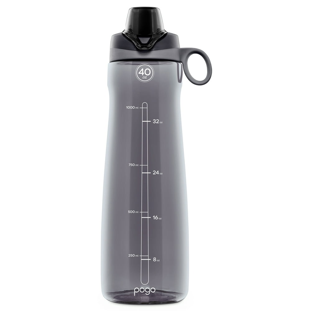 Pogo BPAFree Plastic Water Bottle with Chug Lid, 40 oz