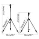 thumbnail image 3 of Aspersor de trípode giratorio de acero inoxidable con soporte telescópico y rotación automática de 360 grados., 3 of 9