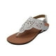 thumbnail image 4 of Chanclas de verano para mujer, zapatillas de tacón plano, sandalias, chanclas informales, zapatos huecos para mujer Wmkox8yii  nm6827, 4 of 8