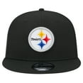 thumbnail image 2 of Men's New Era Black Pittsburgh Steelers  Main Trucker 9FIFTY Snapback Hat, 2 of 6