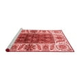 thumbnail image 2 of Ahgly Company Machine Washable Indoor Rectangle Abstract Red Modern Area Rugs, 7' x 9', 2 of 4
