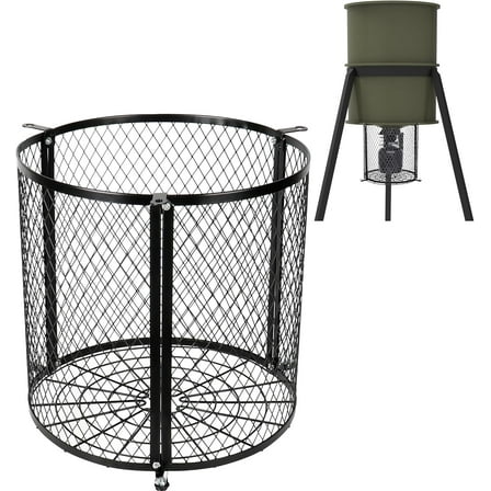 EBAOKUUP Deer Feeder Varmint Guard, 12.3” x 11.8”Varmint Cage for Feeders, Deer Feeder Cage for Hunting Keeping Wildlife Away from