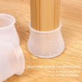 thumbnail image 3 of nipocaio Housse de Chaise de Table Ronde en Silicone 36pcs (Blanc), 3 of 4