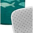 thumbnail image 4 of Beach Vacation Fish Line Coral Coastal Print Bath Mat, 4 of 5