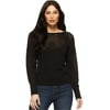 Sofia Jeans by Sofia Vergara Women's Long Sleeve Open Knit Scoop Back Sweater