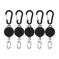 thumbnail image 2 of OUSITAID 5x Porte-Clés Rétractable Compact Enrouleur de Porte-Badge Mousqueton, 2 of 10