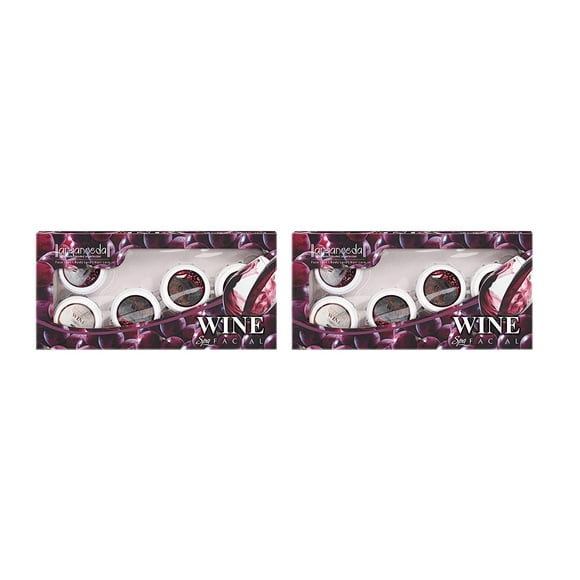 Aryanveda Unisex Wine Spa Facial kit for skin type; 210g – Pack of 2