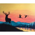 thumbnail image 1 of Diamond Painting (DE5477) 5D Deer Shadow at Dusk Square Handicraft (B3244) 50x70cm FLhrweasw Nuevo, 1 of 1