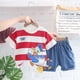 thumbnail image 1 of Verano bebé Donald pato ropa trajes niño bebé niñas niños dibujos animados Margarita rayas camiseta + pantalones cortos de mezclilla conjuntos niños ropa 5 Gao Jinjia LED, 1 of 2